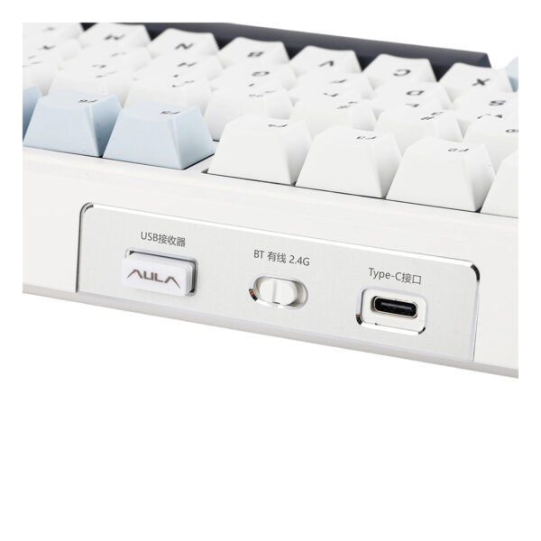 Epomaker X Aula F99 Blue White Black Leobog Greywood V3 Switch Rgb Kablosuz Hotswap Mekanik Gaming Klavye 5
