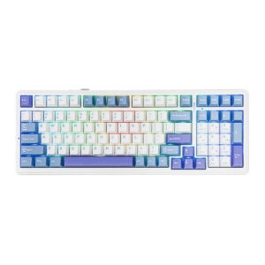 Epomaker X Aula F99 White Blue Leobog Greywood V3 Switch Rgb Kablosuz Hotswap Mekanik Gaming Klavye 1
