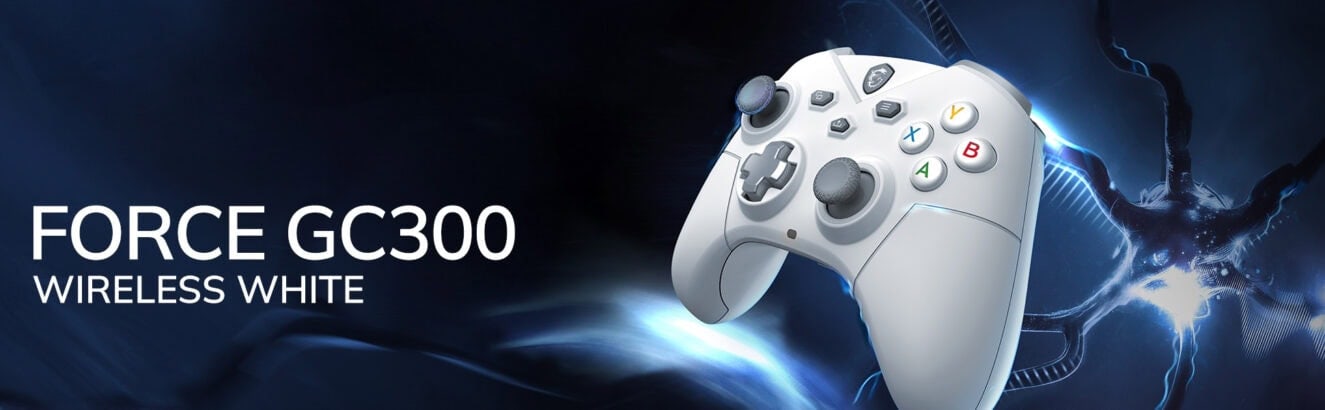 MSI FORCE GC300 WIRELESS Beyaz Gamepad h1