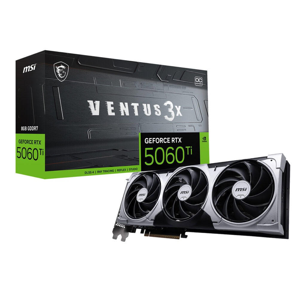 Msi Geforce Rtx 5060 Ti 8g Ventus 3x Oc 8gb Gddr7 128 Bit Dlss 4 Ekran Karti Y1