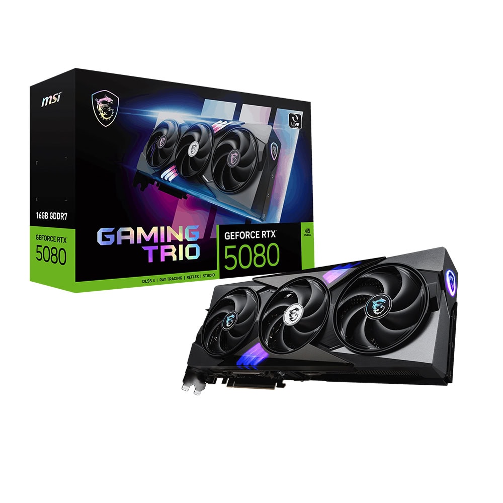 Msi Geforce Rtx 5080 16g Gaming Trio 16gb Gddr7 256 Bit Dlss 4 Ekran Karti 1