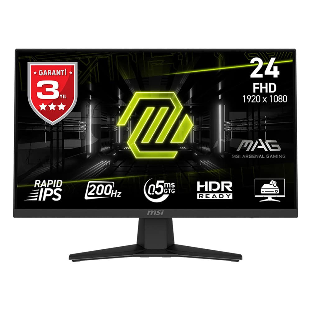 Msi Mag 244f 23 8 Inc 200hz 0 5ms Full Hd Freesync Premium Rapid Ips Gaming Monitor 1