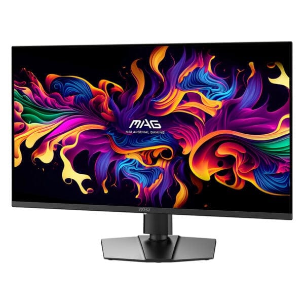 Yüksek çözünürlüklü MSI MAG Arsena Gaming monitörü, renkli ve canlı görseller için tasarlanmıştır, oyun ve grafik çalışmaları için ideal.