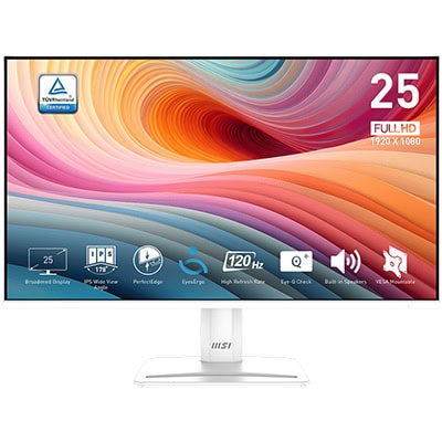 MSI PRO MP251W E2 24.5 inç 120Hz 1ms Full HD Adaptive Sync IPS Beyaz Monitör H1