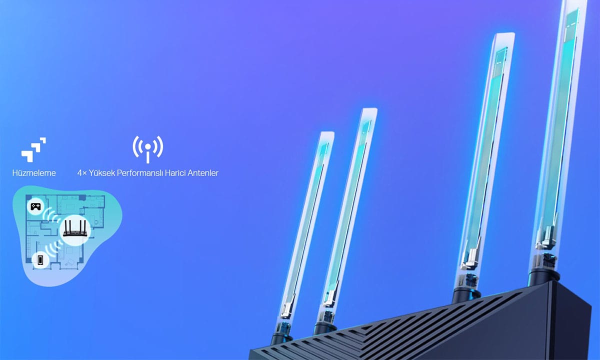 Evinizin Tamamında Wi-Fi Kapsama Alanı