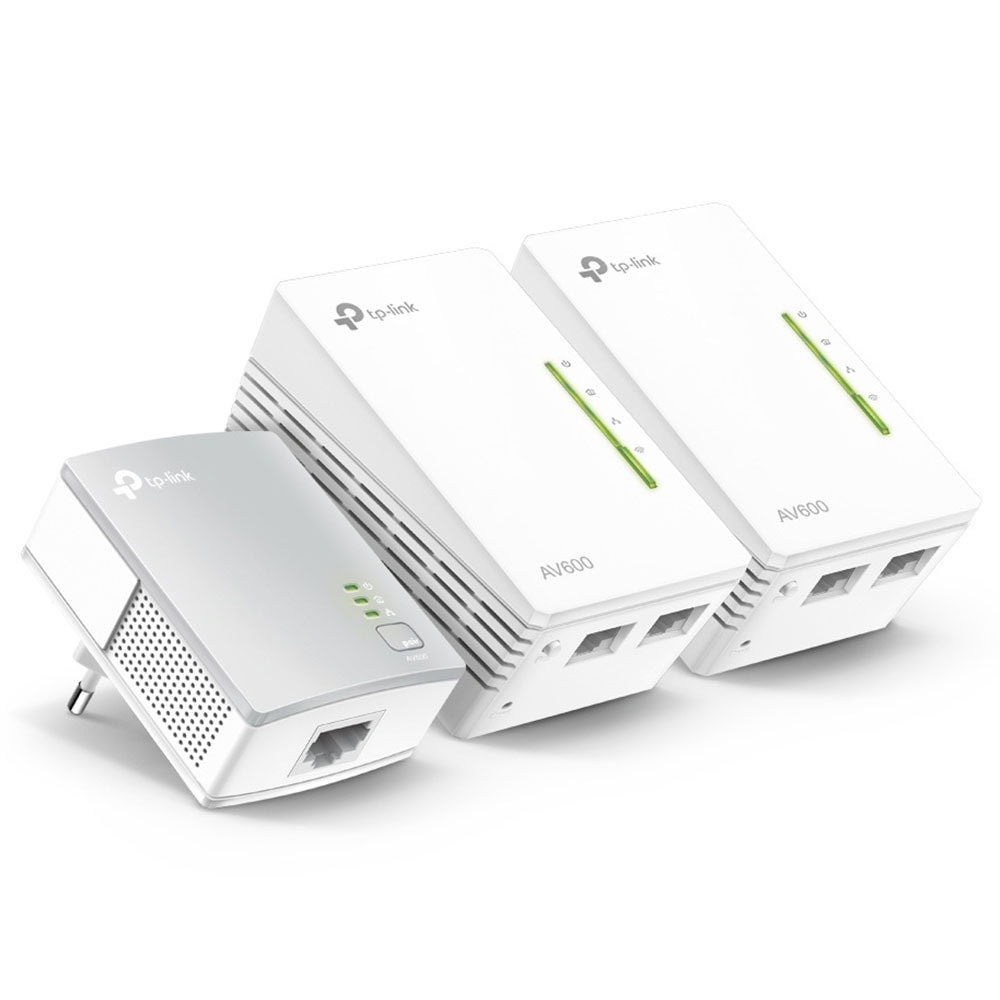 Tp Link Tl Wpa4220 Tkit Av600 Powerline Evrensel Wifi Menzil Genişletici 3'lü Ağ Kiti 1