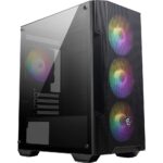 MSI VENTUS 2X OC PLUS kasa, üçlü RGB fan ile şık ve güçlü bilgisayar kasası, oyun ve yüksek performans için ideal.