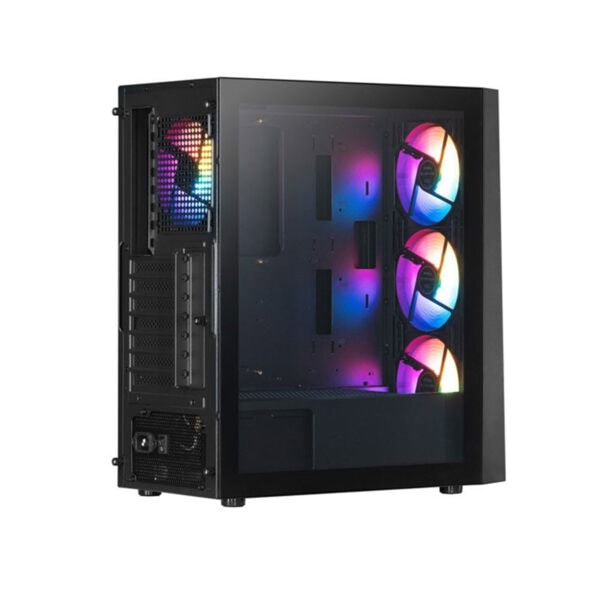 Xpg Lander 500 Siyah Rgb Temperli Cam Usb 3 2 Mid Tower Atx 650w 80 Gaming Kasa Lander50065w4l Bkceu 3