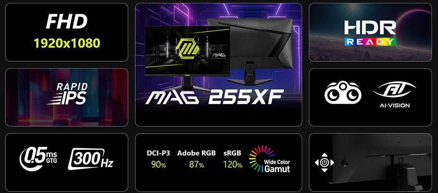 MSI MAG 255XF Gaming Monitör H4