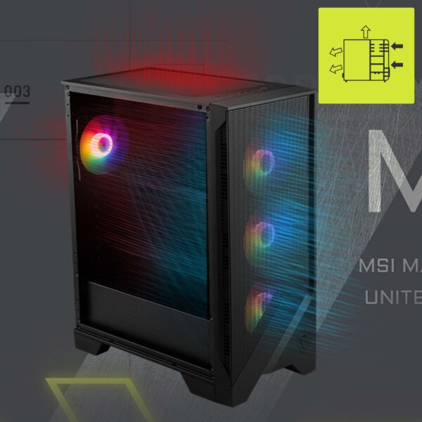 MSI MAG FORGE 121A B75 PCIE5 MAG A750BN 750W Mid Tower ATX Gaming Kasa H2