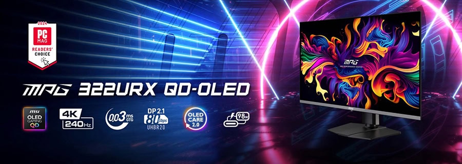 MSI MPG 322URX QD-OLED Gaming Monitör H2