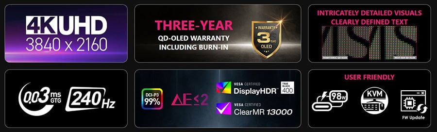 MSI MPG 322URX QD-OLED Gaming Monitör H5