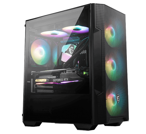 MSI MAG FORGE M100R WHITE ARGB Gaming Kasa H12