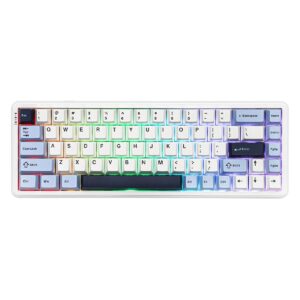 Ajazz Ak680 Max Blue White Front Printed Magnetic Rice Manyetik Switch Rgb Hotswap Mekanik Gaming Klavye 1