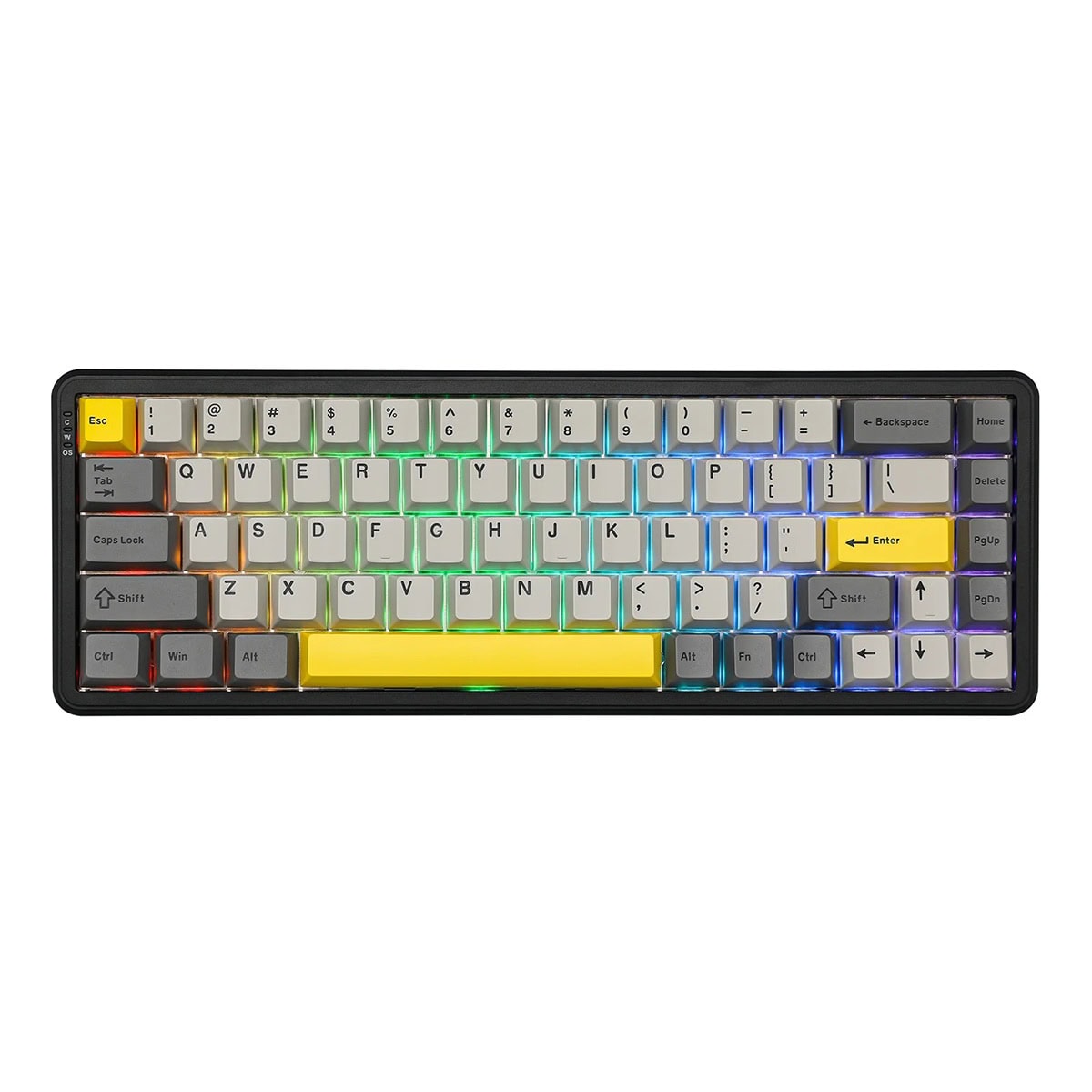 Ajazz Ak680 Max Gri Front Printed Magnetic Rice Manyetik Switch Rgb Hotswap Mekanik Gaming Klavye 1