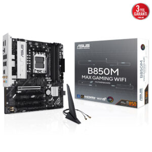 Asus B850m Max Gaming Wifi 8000mhz (oc) Ddr5 Soket Am5 M.2 Hdmi Dp Matx Anakart 2