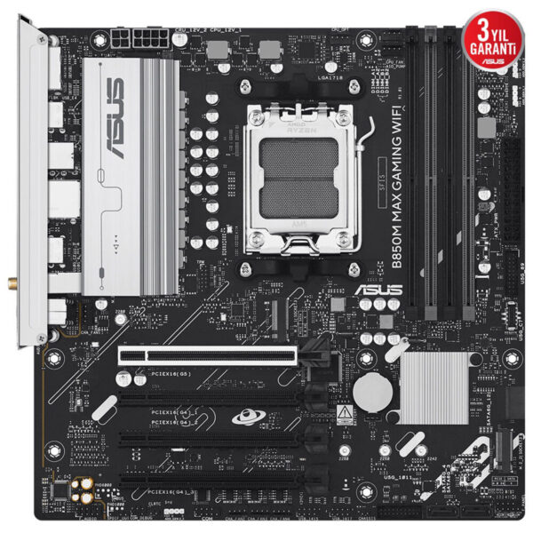 Asus B850m Max Gaming Wifi 8000mhz (oc) Ddr5 Soket Am5 M.2 Hdmi Dp Matx Anakart 3