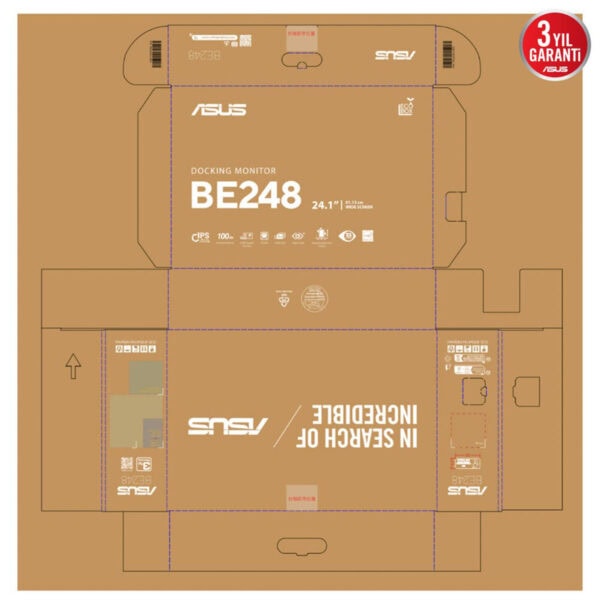 Asus Be248cfn 24.1 Inç 100hz 5ms Wuxga Adaptive Sync Ips Pivot Monitör 14