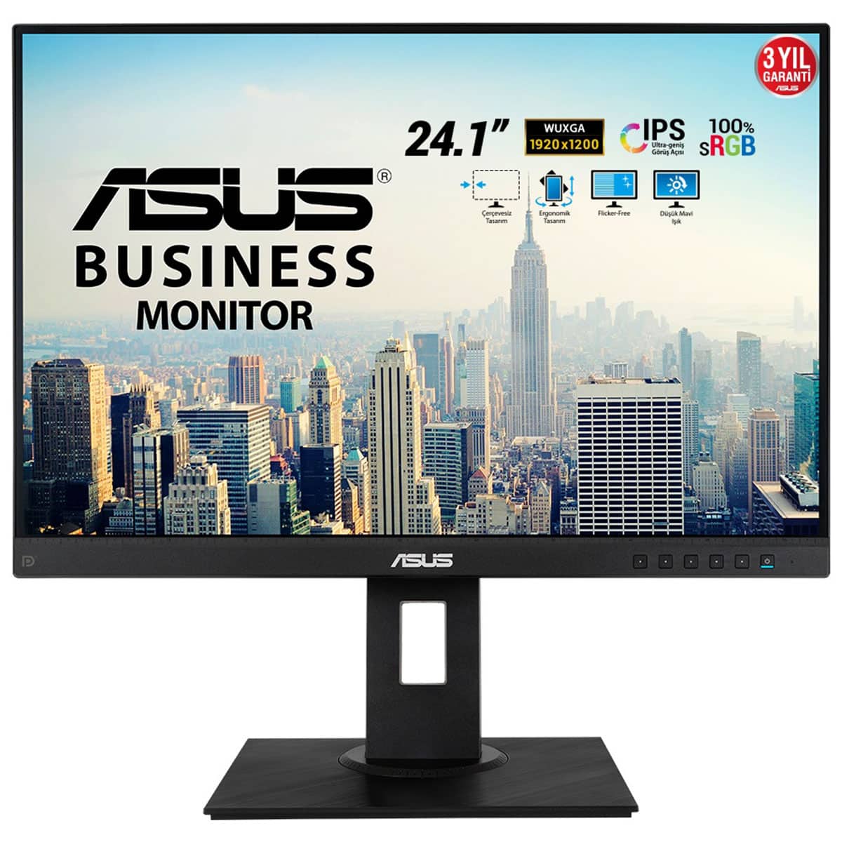 Asus Be24wqlb 24.1 Inç 60hz 5ms Wuxga Ips Pivot Monitör 1