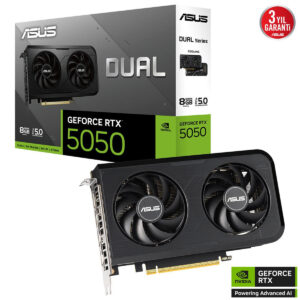 Asus Dual Geforce Rtx 5050 8gb Gddr6 128 Bit Dlss 4 Ekran Karti 2