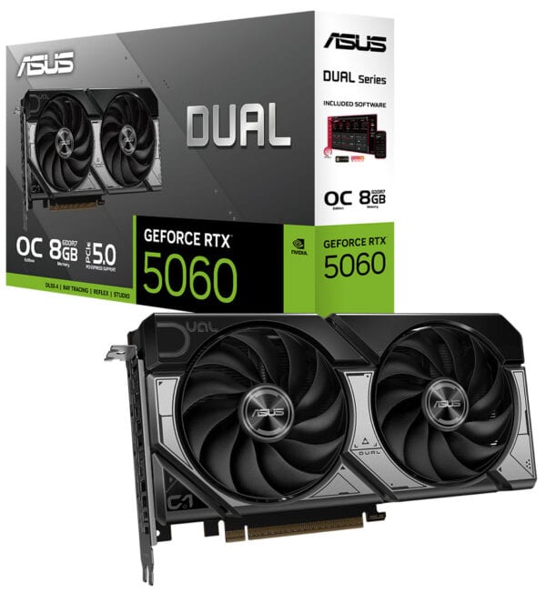 Asus Dual Geforce Rtx™ 5060 8gb Gddr7 Oc Edition