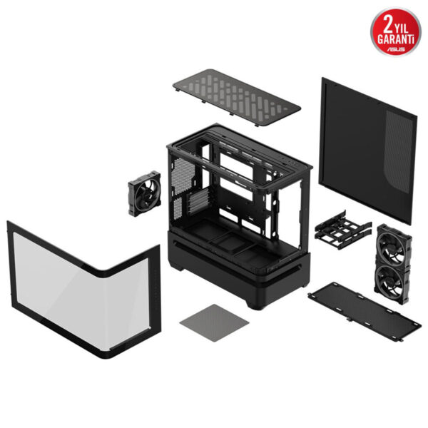 Asus Prime Ap202 Argb Kavisli Temperli Cam Usb 3.2 Mid Tower Matx Gaming Kasa 18