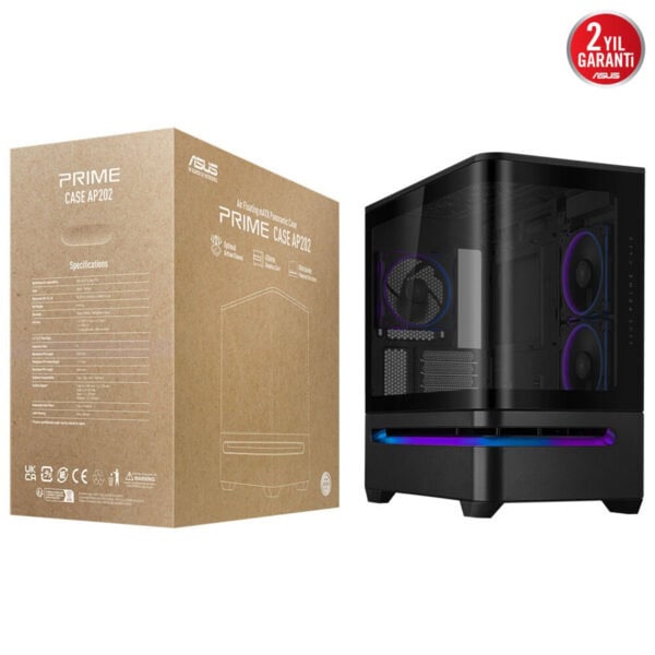 Asus Prime Ap202 Argb Kavisli Temperli Cam Usb 3.2 Mid Tower Matx Gaming Kasa 21