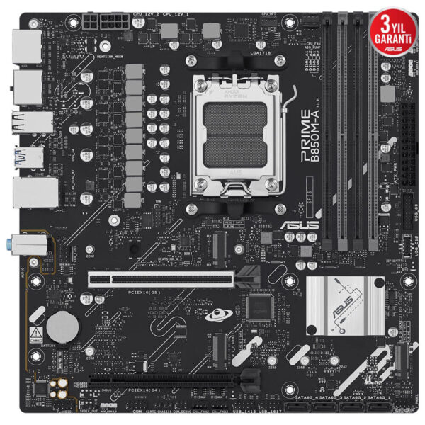 Asus Prime B850m A Csm 8000mhz (oc) Ddr5 Soket Am5 M.2 Hdmi Dp Matx Anakart 4