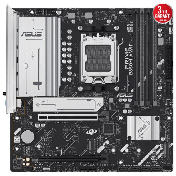 Asus Prime B850m A Wifi 8000mhz (oc) Ddr5 Soket Am5 M.2 Hdmi Dp Matx Anakart 3