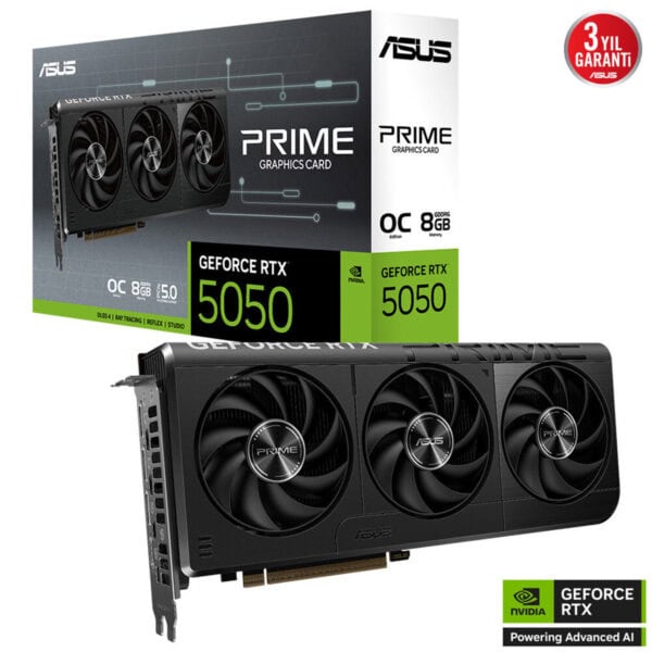 Asus Prime Geforce Rtx 5050 Oc 8gb Gddr6 128 Bit Dlss 4 Ekran Karti 2