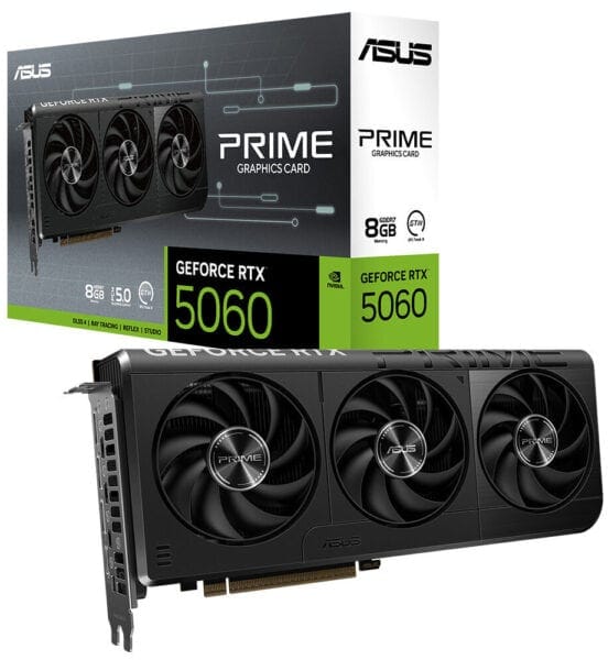 ASUS PRIME GeForce RTX™ 5060 8GB GDDR7 ASUS PRIME GeForce RTX 5060 Ekran Kartı H5
