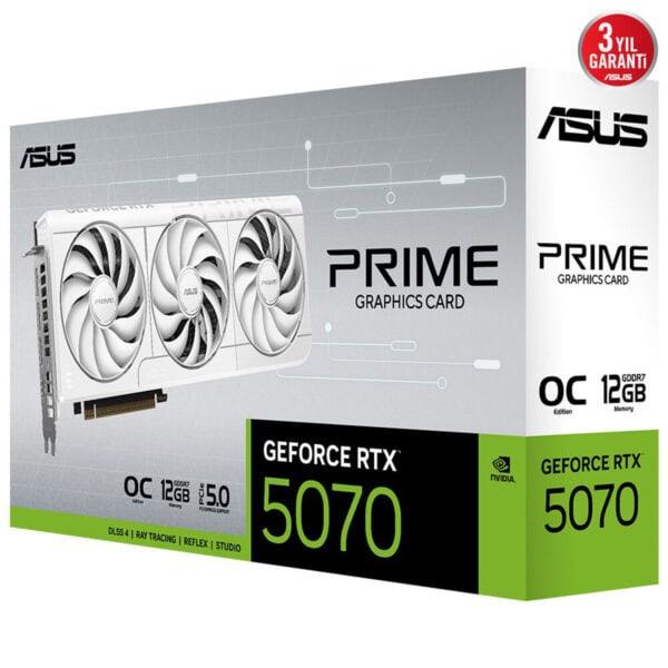 Asus Prime Geforce Rtx 5070 Oc 12gb Gddr7 192 Bit Dlss 4 Ekran Kartı 18