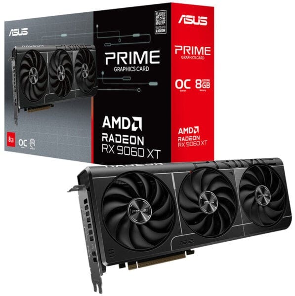 ASUS Prime Radeon™ RX 9060 XT OC Edition 8GB GDDR6 ASUS PRIME Radeon RX 9060 XT OC 8GB GDDR6 ekran kartı, yüksek performans ve gelişmiş grafik özellikleriyle oyun ve grafik tasarım için ideal. 128 bit bellek veri yolu ile üstün görsel deneyim sağlar.