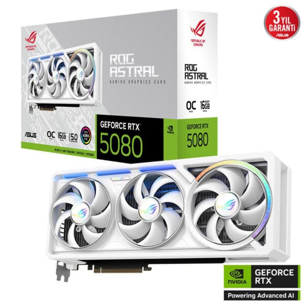 Asus Rog Astral Geforce Rtx 5080 Oc 16gb Gddr7 256 Bit Dlss 4 Ekran Kartı 2