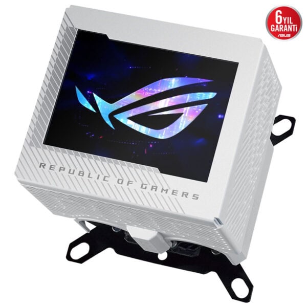 Asus Rog Ryujin Iii Wb White Edition Lcd Intel Amd Uyumlu İşlemci Soğutucu Blok 3