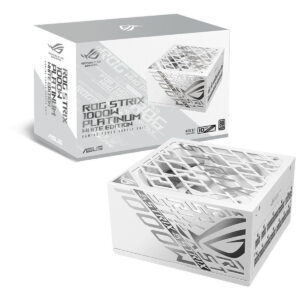 Asus Rog Strix 1000p White Edition 1000w 80 Platinum Pcie 5 1 Full Moduler Atx 3 1 Guc Kaynagi 1