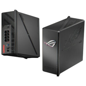 Yüksek performanslı oyun bilgisayarı ve oyuncu bilgisayarı kasası, ASUS ROG logo ile tasarlanmış modern ve güçlü bilgisayar donanımı, üst seviye gaming deneyimi için ideal.