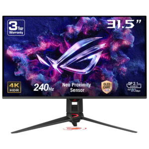 Yüksek çözünürlüklü gaming monitörü, 31.5 inç 4K HDR ekran, 240Hz tazeleme hızı, OLED CARE PRO teknolojisi ve Neo Proximity Sensör ile oyun deneyimini modernize ediyor.