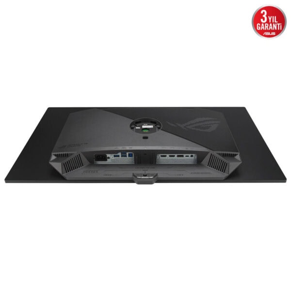 Yüksek performanslı ASUS ROG bilgisayar arka bağlantı portları, USB ve HDMI girişleriyle profesyonel oyun ve tasarım bilgisayarı kullanımına uygun.