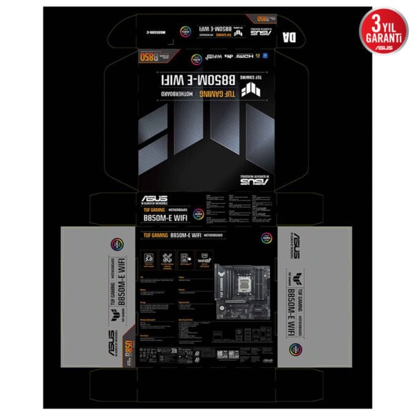 Asus Tuf Gaming B850m E Wifi 8000mhz Oc Ddr5 Soket Am5 M 2 Hdmi Dp Matx Anakart 13