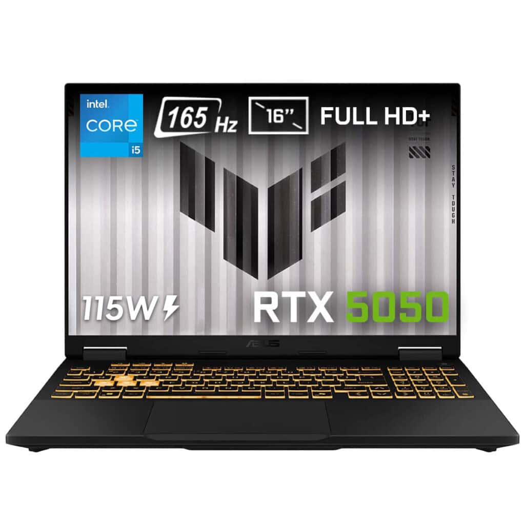 Asus Tuf Gaming F16 Fx608jh Rv010 Gaming Intel Core I5 13450hx 16gb Ddr5 512gb Ssd Rtx5050 8gb 115w 16 Inç Full Hd+ 165hz Ips Level Freedos Gaming Laptop 1