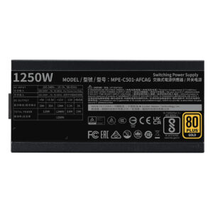 Cooler Master Mwe V2 1250w 80 Gold Pcie 5 0 Full Moduler Atx 3 1 Guc Kaynagi Mpe C501 Afcag 3eeu 2