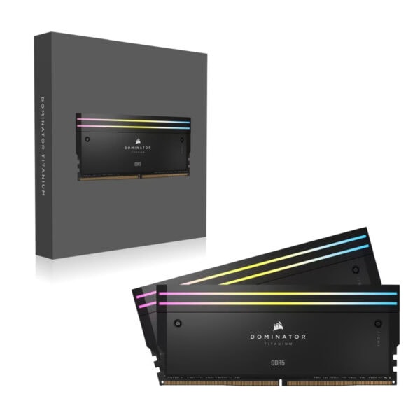 Corsair Dominator Titanium Rgb 96gb 2x48gb 6600mhz Cl32 Intel Xmp 3 0 Ddr5 Ram Cmp96gx5m2b6600c32 6