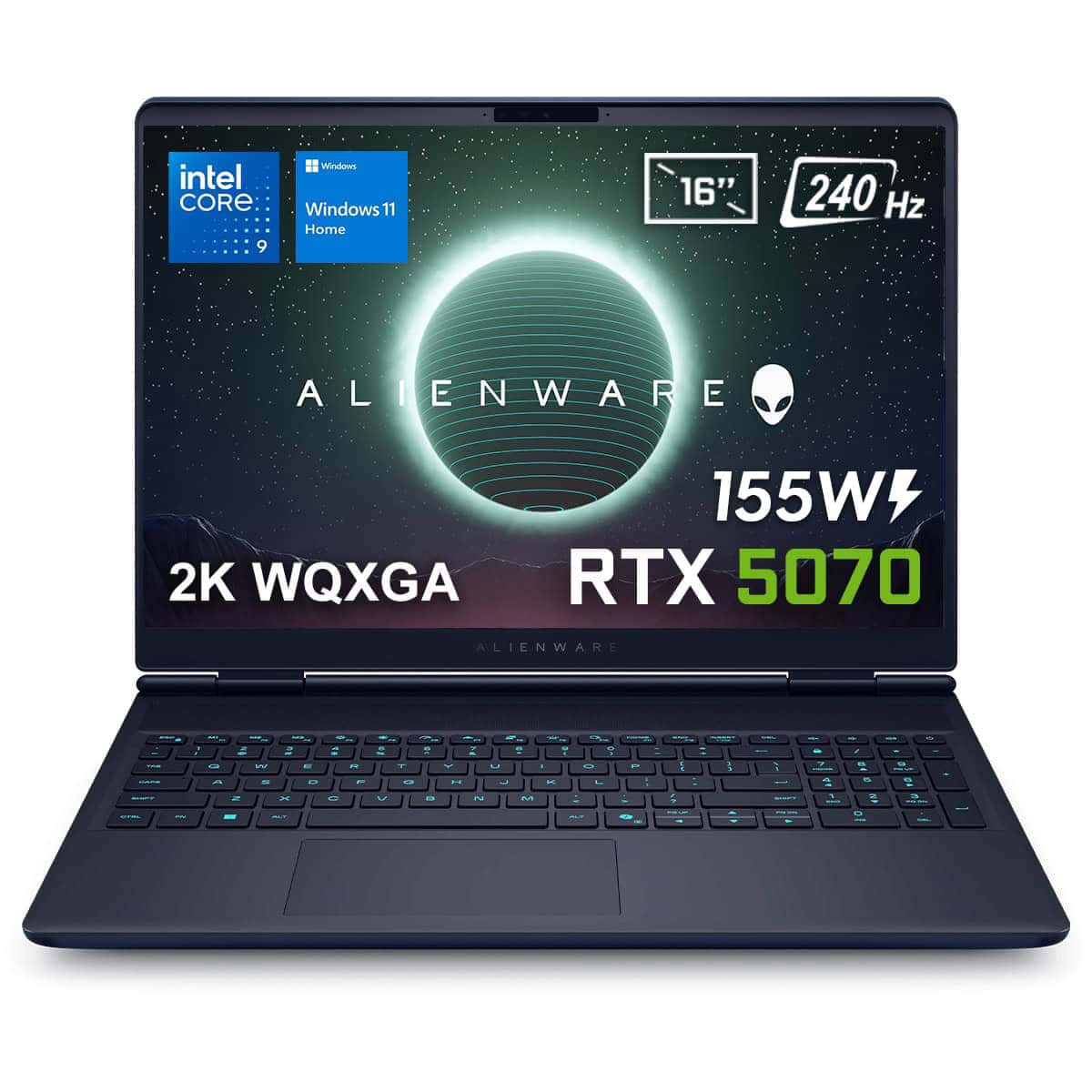 Dell Alienware 16x Aurora Intel Core Ultra 9 275hx 32gb Ddr5 1tb Ssd Rtx5070 8gb 155w 16 Inç 2k Wqxga 240hz 3ms Wva W11 Home Gaming Laptop (ac16251 Cu932157w) 1