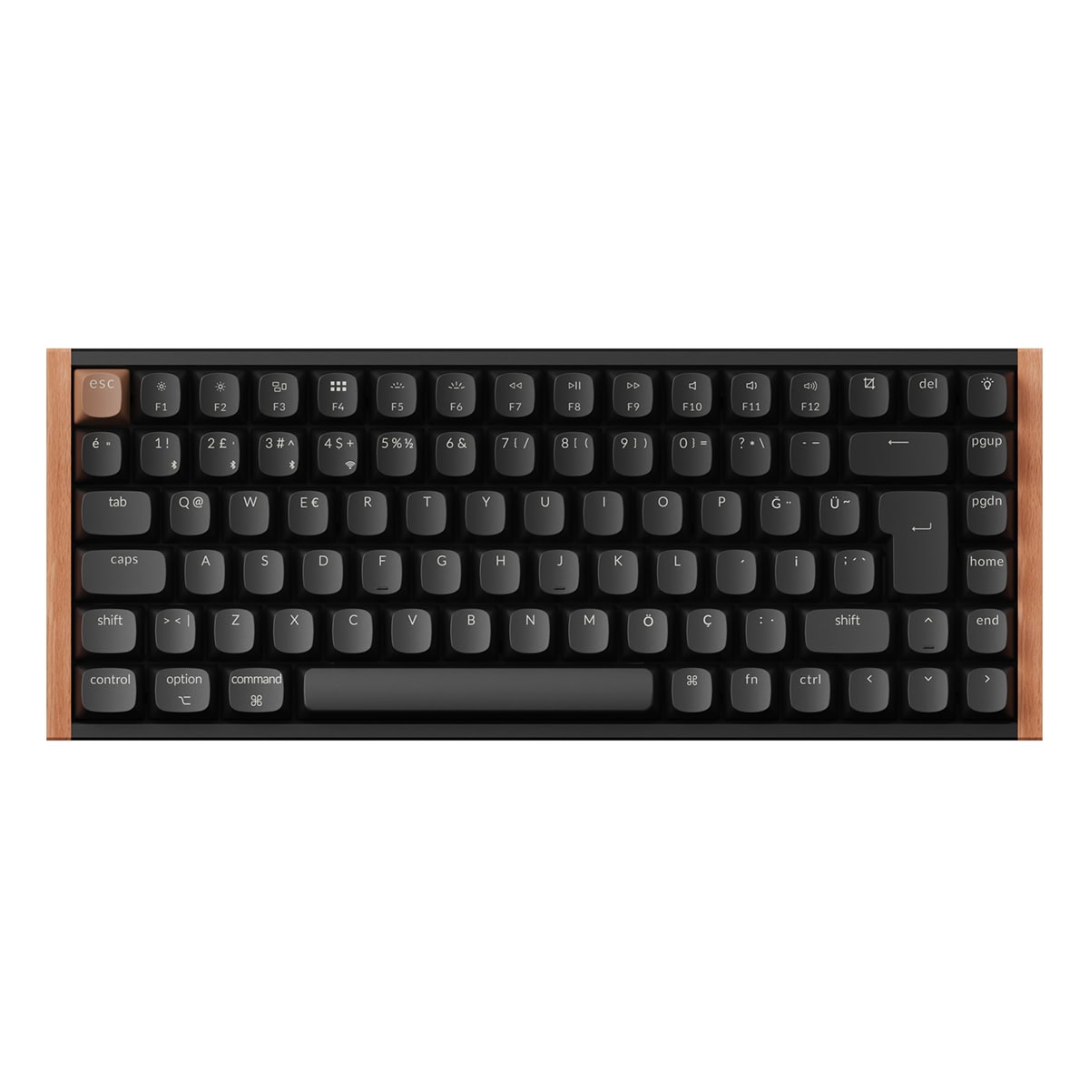 Keychron K2 He Special Edition Siyah U Gateron Magnetic Nebula Manyetik Switch Hall Effect Rgb Kablosuz Hotswap Mekanik Gaming Klavye K2h F1 Tr 1