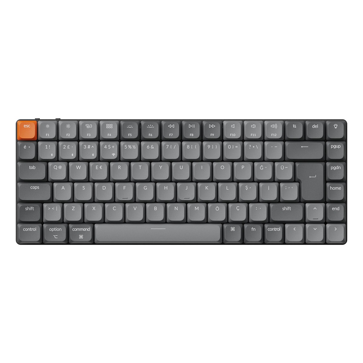 Keychron K3 Max Qmk Via 75 Low Profile Gateron Red Switch Rgb Kablosuz Hotswap Mekanik Gaming Klavye K3m H1 Tr 1