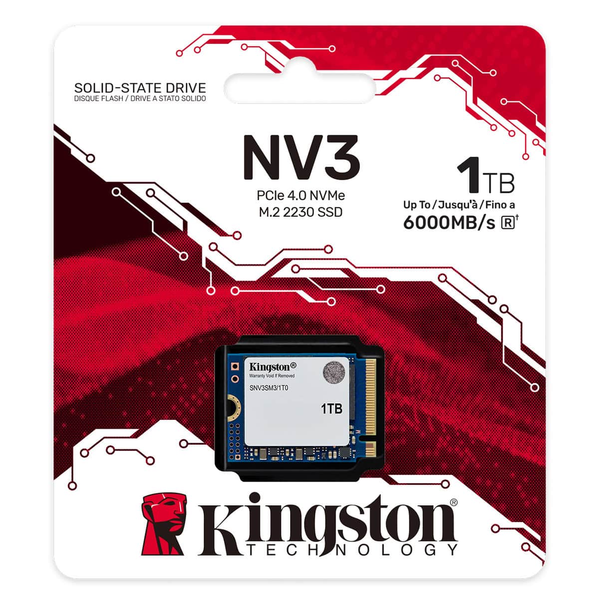 Kingston Nv3 1tb Nvme Pcie 4.0 Okuma 6000mb Yazma 4000mb M.2 Ssd (snv3sm31t0) 1