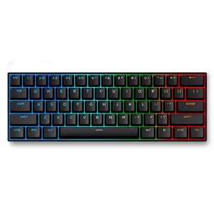 Mchose Ace 60 Pro Black ` Hall Effect Ice Blue Manyetik Switch Rgb Hotswap Mekanik Gaming Klavye Ace60 3a 1