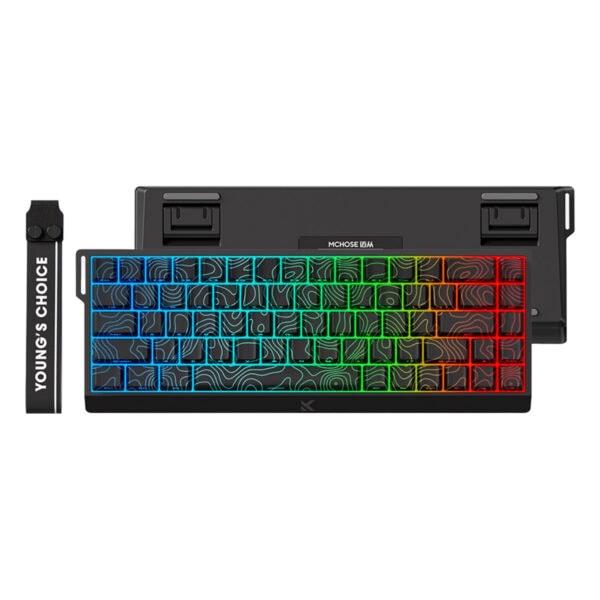 Mchose Ace68 E Sport Black Topographic E Hall Effect Uranus Manyetik Switch Esports Rgb Hotswap Mekanik Gaming Klavye Mc Ace68 20 3