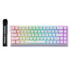 Mchose Ace68 E Sport White E Hall Effect Uranus Manyetik Switch Rgb Hotswap Mekanik Gaming Klavye Mc Ace68 14 1